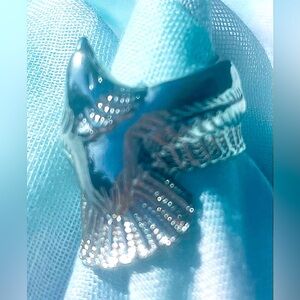 Silver Eagle Ring Mexico Eagle Mark